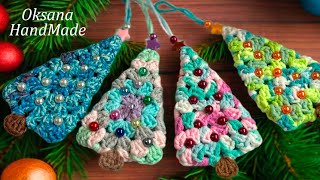 🎄ЕЛОЧКА крючком из БАБУШКИНОГО КВАДРАТА😍xmas crochet pattern [upl. by Joli]