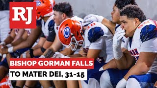 Bishop Gorman falls to Mater Dei [upl. by Synned]