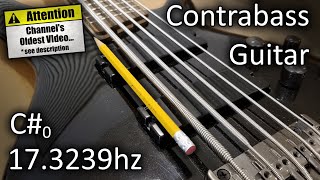 Contrabass Guitar Build Scale And Tone Test [upl. by Hsima]