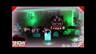 ALL ABOUT THAT BASS Meghan Trainor  2014 Halloween Light Show [upl. by Carlson]