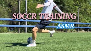 Training aloneSoccer training drillFootball ASMR혼축 [upl. by Caughey]