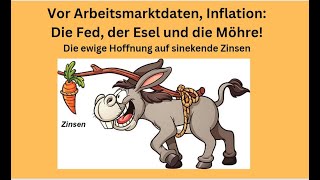 Vor Arbeitsmarktdaten Inflation Die Fed der Esel und die Möhre Marktgeflüster [upl. by Llednyl]