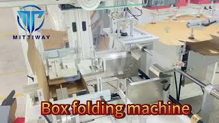 Tray Former Electronic remote control box folding machine electronic product packaging machine [upl. by Heeley]