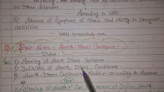 HEALTHILLNESS CONTINUUM MODEL [upl. by Hecht]