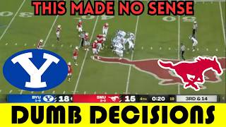 Dumb Decisions The DUMBEST Ending of Week 2  BYU vs SMU 2024 [upl. by Abisha]