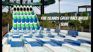 Five Islands Great Race Water Slide [upl. by Nimra]