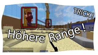 Range in Minecraft mit simplen PvPTricks erhöhen [upl. by Cantu231]