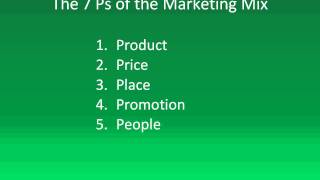 The Seven Ps of the Marketing Mix Marketing Strategies [upl. by Hsevahb]