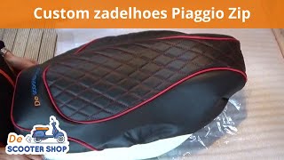 Custom zadelhoes monteren Piaggio Zip  Montagevideo  De Scooter Shop [upl. by Ehud]