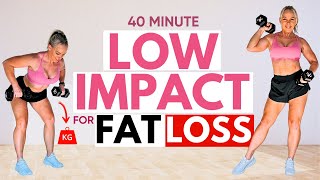 40 Min Low Impact Full Body Workout  Build Strength amp Burn Calories [upl. by Apicella]