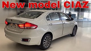 NEW CIAZ WHITE DETAILED REVIEW  NEW WHITE PREMIUM SEDAN 2024 REVIEW  SUZUKI CIAZ [upl. by Radcliffe]