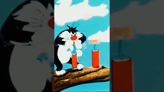 Tweety bird youtubeshorts cartoon explosion sylvester looneytunes funny funnymemes tweety [upl. by Daisey320]