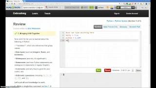 Codecademy Walkthrough Python 5 [upl. by Edas]