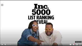 We Made the Inc 5000 List 🎉 Ranked in the Top 10 of FastestGrowing Companies in America [upl. by Rossen]