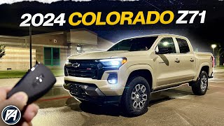 2024 Chevy Colorado Z71 Review amp Drive At NIGHT [upl. by Evelin]