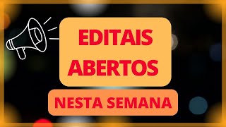 ✅CONCURSOS PUBLICOS ABERTOS NESTA SEMANA 2310 a 2710 [upl. by Pammy]