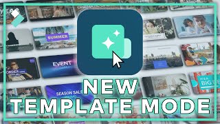 NEW Filmora Template Mode  Wondershare Filmora X Update [upl. by Ennagem280]