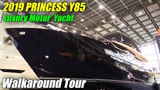 2019 Princess Y85 Luxury Yacht  Walkaround  2019 Boot Dusseldorf [upl. by Frank]