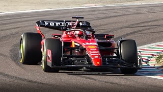 Ferrari SF23 F1 2023 Car Filming Day at Fiorano Circuit [upl. by Paulita]