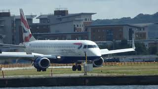 London City Airport plane spotting LCY [upl. by Dee]