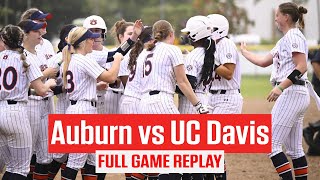 Full Replay Auburn vs UC Davis Softball  2024 Puerto Vallarta College Challenge [upl. by Eras]