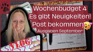 SPAREN Wochenabschluss 4 Septemberbudget 🤩 ANKÜNDIGUNG amp POST umschlagmethode budgetplanung vlog [upl. by Dirtsa399]