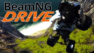 BeamNGDrive 5  DOWN THE CLIFF WE GO [upl. by Spark]