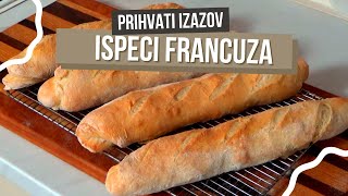 Domaći francuski baguette  Hrskavo zadovoljstvo bolje nego iz pekare [upl. by Rockey]