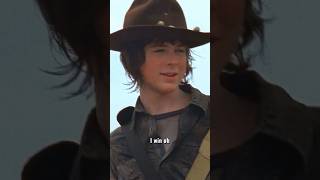 Carl shares chocolate with Michonne  The Walking Dead shorts [upl. by Rosalyn759]