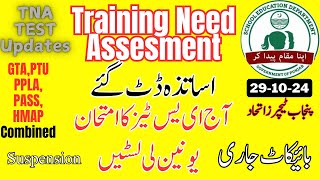 Tna test updates 291024  tna sed test tna training need assesment  tna sed new app [upl. by Yusem]