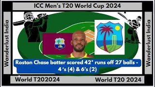 ICC Mens T20 World Cup 2024 Match 2 PNG Vs WI Wanderlust India [upl. by Yrollam]