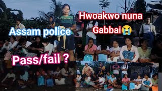 hwoakwo nuna 😭 gabbaiAssam police interview PassfailLilabari police karnai field ma baidi [upl. by Moncear600]