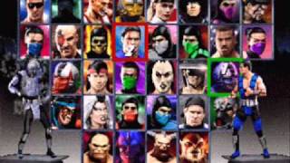 Mortal Kombat Trilogy  Character Select [upl. by Amled]