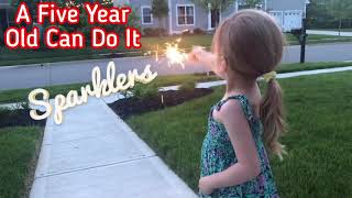 Sparklers for Kids A 5 Year Old Can Do It How to do Sparklers for Kids Sparkler Safety for Kids [upl. by Teodoor]