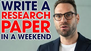 5 Steps To Write A Research Paper In A Weekend  EXPLAINED BY PROFESSOR [upl. by Jala]