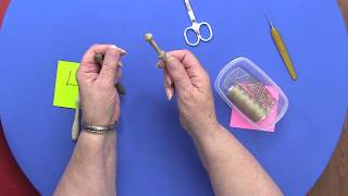 How to wind a Bobbin Lace Bobbin  From Bobbin Lace For Beginners Class One [upl. by Htebizile]