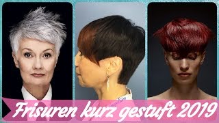 Die 🔥 modische 20 Ideen zu frisuren kurz gestuft 2019 [upl. by Novanod]