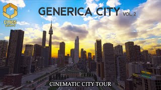 Cities Skylines 2  Generica City Vol2 North of The City  City Tour  Cinematic Mode [upl. by Ateerys955]