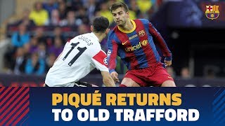 Gerard Piqué to face former team Manchester United in Champions League [upl. by Ahsinyar]