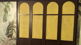 Custom Rattan Barn Door [upl. by Ayoj]