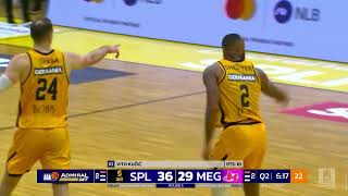 AdmiralBet ABA League 202425 highlights Round 5 Split  Mega MIS 19102024 [upl. by Nahsad]