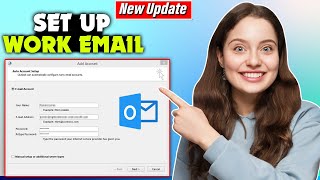 How to set up your work email with outlook  Full Guide [upl. by Tjader834]