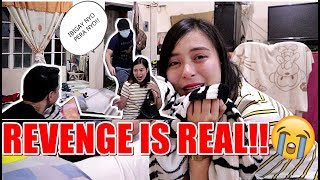 REVENGE PRANK ON GF BUDOLBUDOL SA DORM UMIYAK HAHAHA [upl. by Gower]