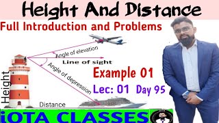 Height and Distance  Height and Distance Class 10  Some Applications of Trigonometry Class 10 [upl. by Llenaej]