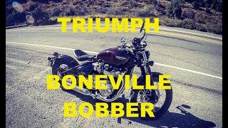 Triumph Boneville Bobberı Test ettim  Harika Bir Motosiklet [upl. by Cornwall]