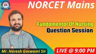 NORCET Mains  FON Questions Session Class By Mr Naresh Sir [upl. by Ela]