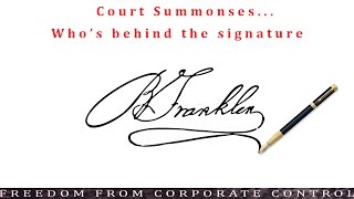 Whos Behind The Signature Summonses Warrants Liability Orders [upl. by Leeban]