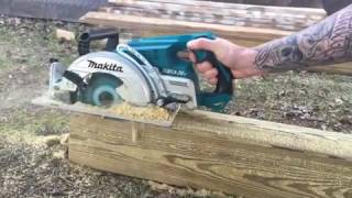 Makita DRS780Z 714quot Brushless 36V Rear Handle Circular Saw [upl. by Dygal409]