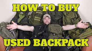 Guide How to Buy Used Hiking BackpackRucksack [upl. by Rickie]