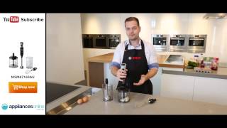 The powerful MSM67160AU Bosch ErgoMixx Stick Blender demonstrated by expert  Appliances Online [upl. by Merci387]